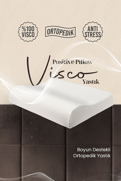 Positive Pillow Orthopedic Medical Pillow with Visco Neck Support