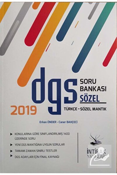 İntibak Yayınları Dgs Sözel Soru Bankası