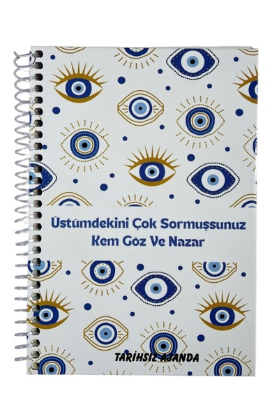 Misyon Üstümdekini Çok Sormuşsunuz Kem Göz Ve Nazar Stickerlı Tarihsiz Ajanda