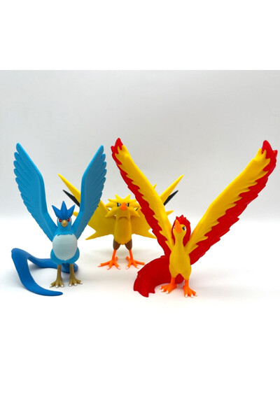 Neptune #0144 Articuno Zapdos Moltres Pokemon Figür Seti