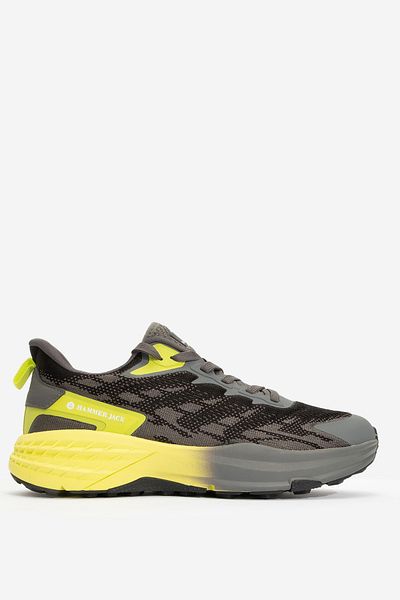 Hammer Jack Men's Sports Thick Sole Lace-Up Sneakers Hj 24817m Gray