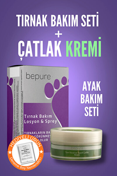 Bepure Ayak Ve Bakım Set 100ml Ve Çatlak Kremi 50 ml Set