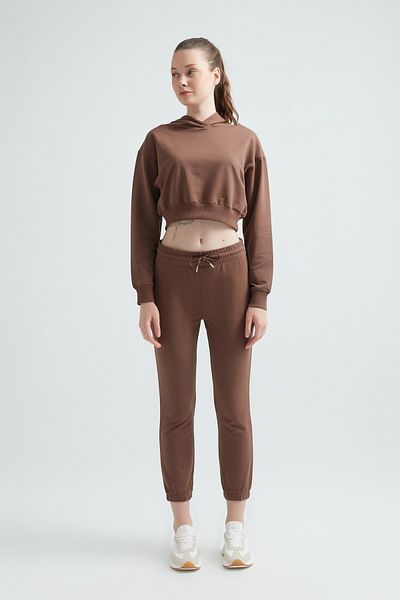 ERDEM İÇ GİYİM Erdem Brown Single Tracksuit Top 215 Color Brown Size XS 315105