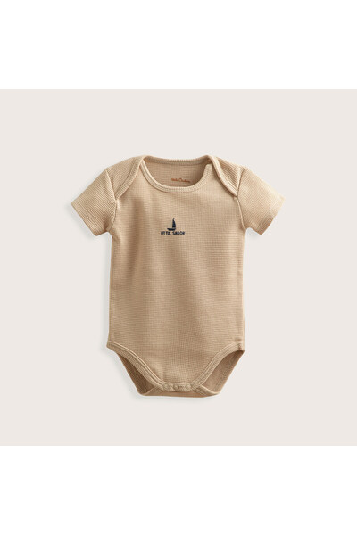 Chakra Marine Kısa Kollu Body Bej
