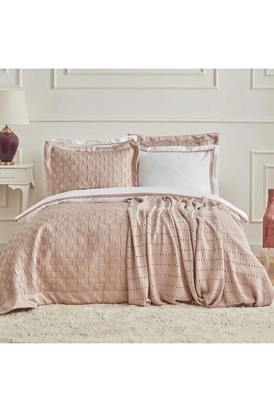 Karaca White Collection Bride Carina, 8 Piece Dowry Set, Powder