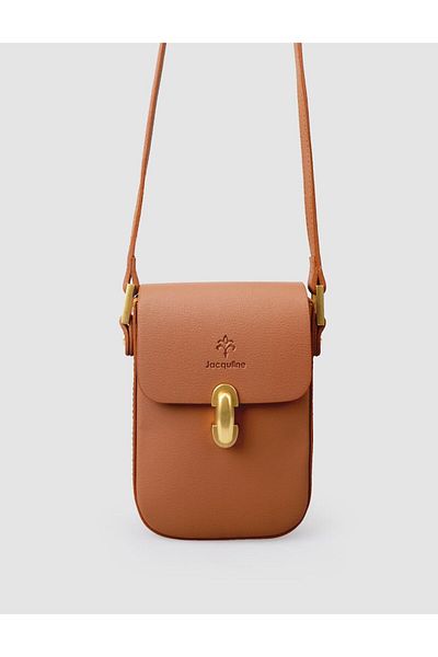 Jacquline Vegan Leather Brown Women's Shoulder Bag