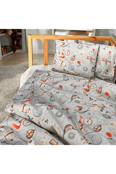 MundoLindo طقم غطاء لحاف أطفال مكون من 4 قطع من القطن بنسبة 100% بتصميم الأمي...