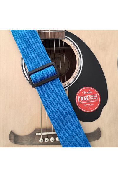 Raymond Joes Rj100bl Guitar Strap with Polypropylene Leather Head