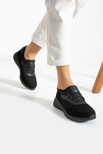 Lubrand Pantofi sport cu talpă flexibilă anatomică neagră