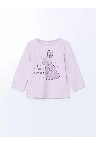 LC Waikiki Bisiklet Yaka Kadife Kız Çocuk Pijama Takımı