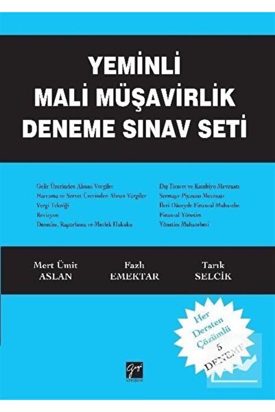 Gazi Kitabevi Yeminli Mali Müşavirlik Deneme Sınav Seti