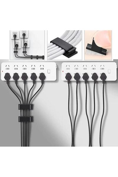 optana Cable Holder Fixer Clip Adhesive 4 Pcs Cable Organizer Organizer