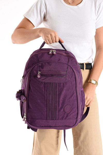 571 Collections Çanta Ultra Light Medium Size Backpack Multi-Pocket Purple (Model: 571-3P)