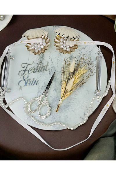 CyzHome Radiance Silver Engagement Tray