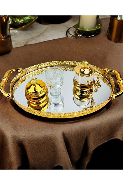 CyzHome Togetherness Engagement Coffee Tray and Promise Tray