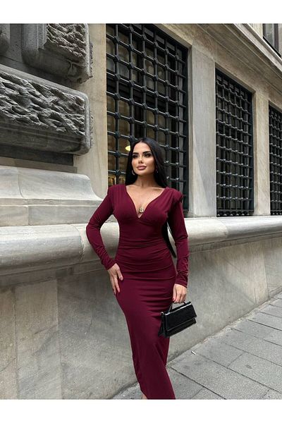 SEVENLINE Rochie de damă în față și în spate căptușită în V Sandy