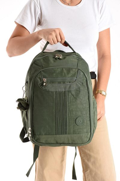 yuzuco Ultra Light Medium Backpack Multi Pocket Green (Model: B571-3P)