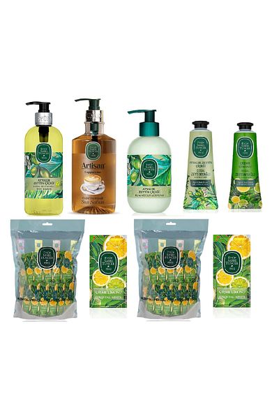 Eyüp Sabri Tuncer Eyüp Sabri Tuncer - Ayvalik Olive and Çesme Lemon Soap, Lotion, Cream and Wet Wipes