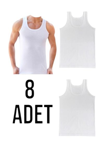 MODA Öz Yakut Men's Combed Cotton Athlete 8 Pack Cotton
