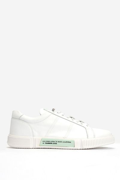 Hammer Jack Ανδρικά παπούτσια Comfort Casual - Λαστιχένια κορδόνια, γνήσιο δέρμα HJ 20250M ΛΕΥΚΟ