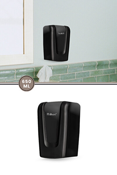 Flora F089 Sıvı Sabunluk ve Dezenfektan Verici Siyah 650 ml