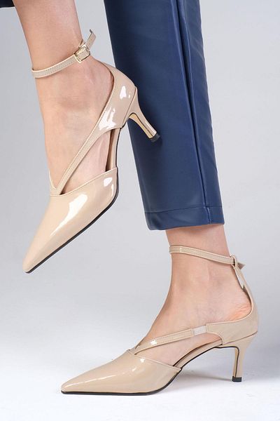 Mio Gusto Elsa Skin Color Women's Heeled Shoes