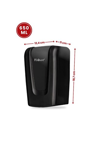 Flora F089 Sıvı Sabunluk ve Dezenfektan Verici Siyah 650 ml