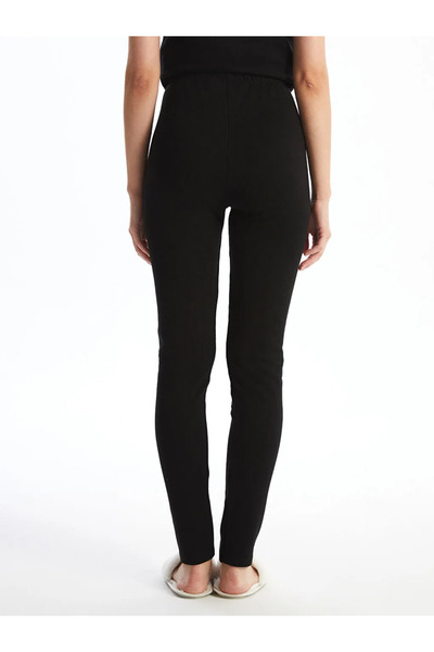 LC Waikiki LCW DREAM Siyah Kadın Beli Lastikli Düz İçlik Tayt