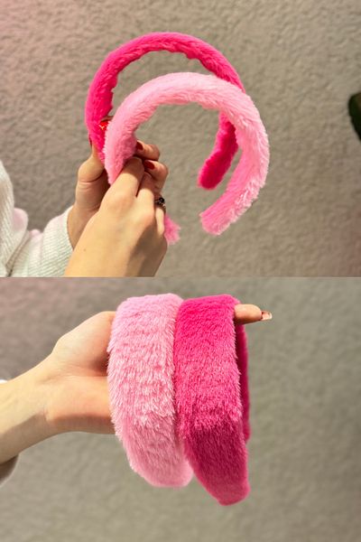 PREGIO 2' Plush Pink-Fuchsia Soft 3 cm Wide Crown
