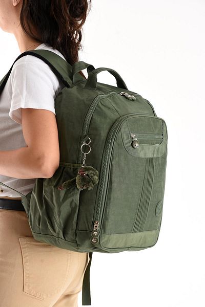 yuzuco Ultra Light Medium Backpack Multi Pocket Green (Model: B571-3P)
