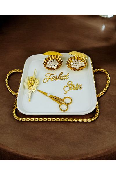 CyzHome Forever Gold Promise Tray and Engagement Tray