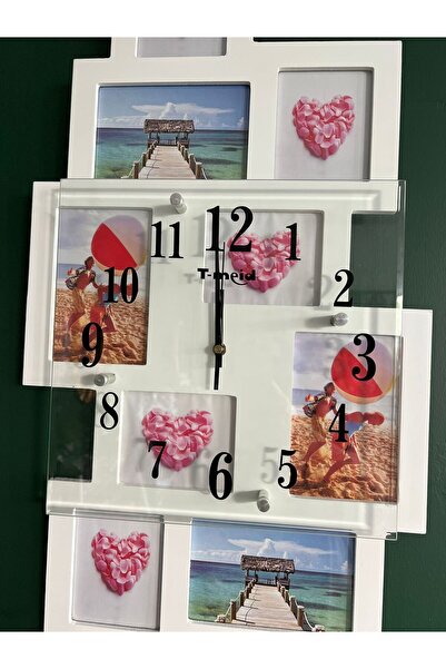 sedoshhomevision RESİM ÇERÇEVELİ SESİZ ÇALIŞAN DUVAR SAATİ