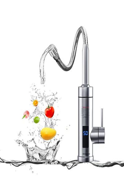 GenelTedarik Instant Water Heater Hot Faucet - Metal