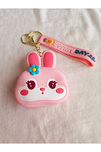 Beyaz Dükkan BEYAZDÜKKAN TAVŞAN FIGÜRLÜ SİLİKON CÜZDAN ANAHTARLIK ÇANTA AKSES...