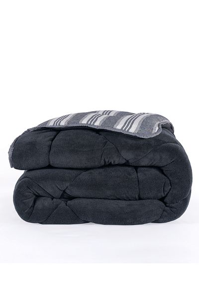Eponj Home Single Wellsoft Quilt Soft Line Anthracite