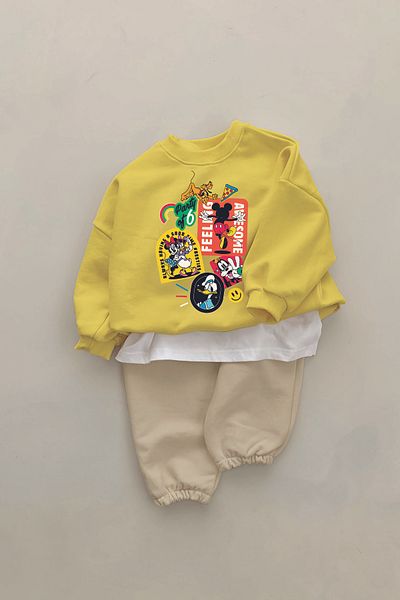 ADABEBEK New Season Miki Friends Printed 2-Piece Baby Set 23241