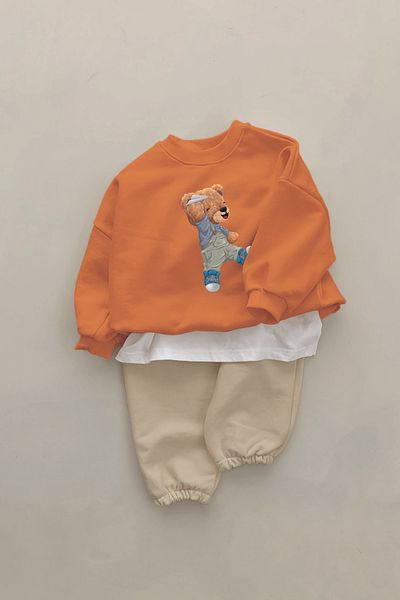 ADABEBEK New Season Kite Bear Printed 2-Piece Baby Set 11038