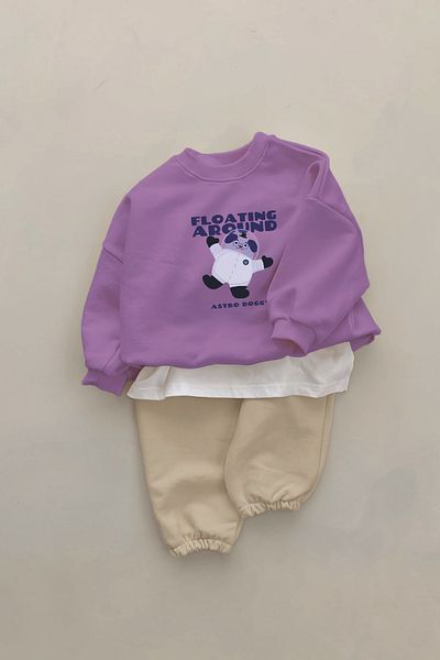 ADABEBEK Premium Astronaut Puppy Printed 2-Piece Baby Set 22860