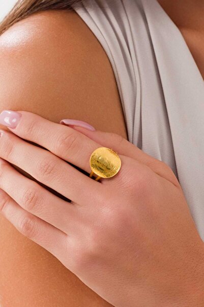 ZEYNEPLİ GOLD 14 Ayar Altın Çeyrekli Yüzük