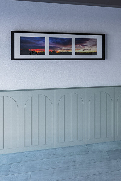 HMC DECOR Mdf Cnc Işlemeli Dekoratif Boyanabilir Duvar Paneli (102X54CM) (6MM) Oval