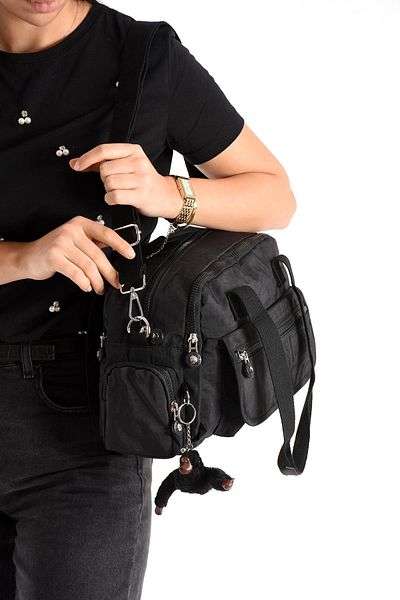 571 Collections Çanta Ultra Light Waterproof Multi-Pocket Shoulder Bag Black (Model: 571-5m)