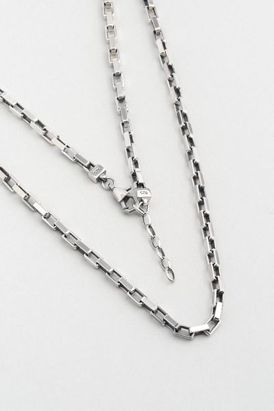 So CHIC... Rectangular Chain 63 cm Silver Men's Necklace