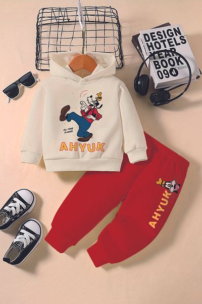 ADABEBEK New Season Dancer Gufi Printed Hoodie 2-Piece Baby Set 232342
