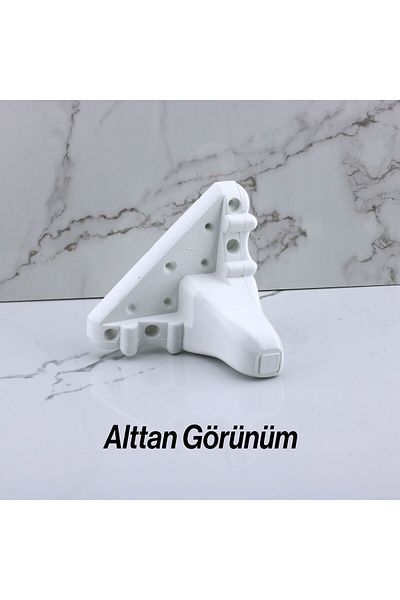 Badem10 10 bucăți lebădă 11 cm picior de mobilier canapea fotoliu masă măsuță de cafea picior picioare de bază alb 10 buc.