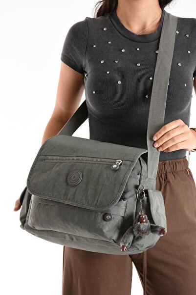 Çanta Trend Geantă de umăr ultra ușoară cu curea încrucișată, gri (model: 571-6N)