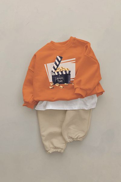 ADABEBEK New Season Movie Time Printed 2-Piece Baby Set 232327