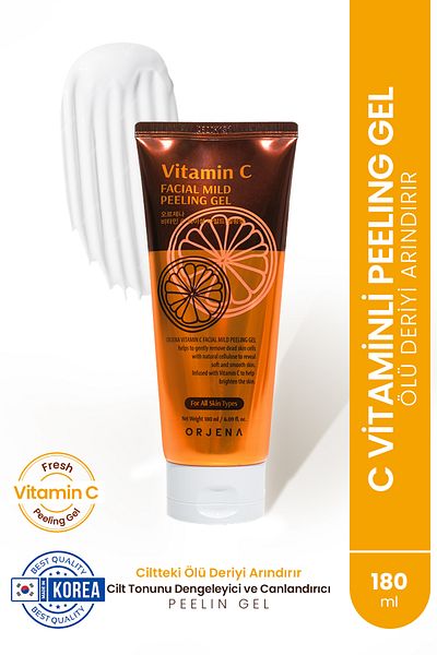 Orjena Vitamin C Facial Gel - Mild Peeling, 180ml