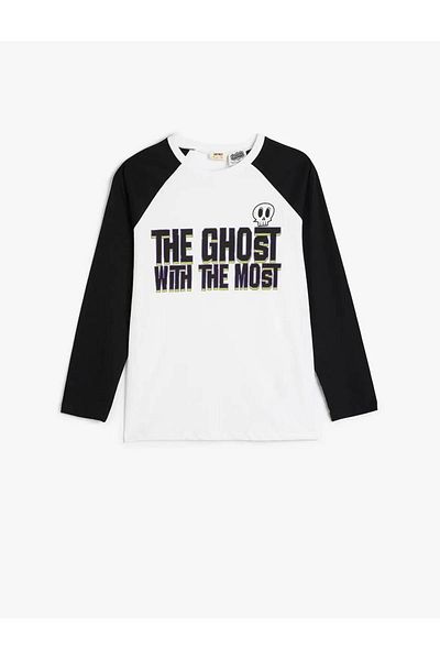 Koton Μακρυμάνικο μπλουζάκι με άδεια Beetlejuice - Crew Neck