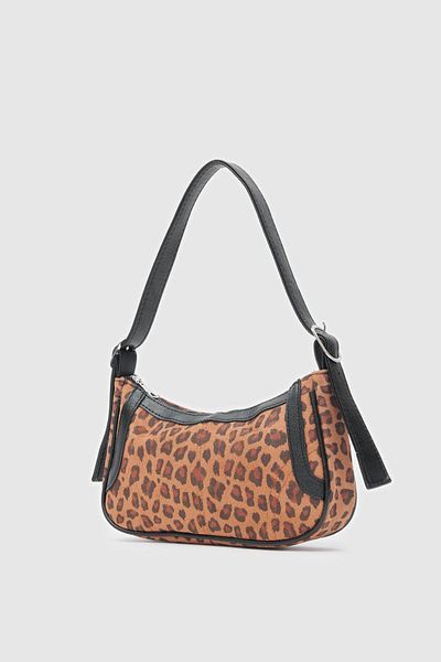 Shule Bags Τσάντα Fizy Baguette Leopard Pattern