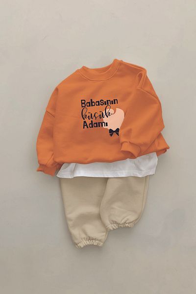 ADABEBEK New Season Daddy's Little Man 2-Piece Baby Suit 22016-10